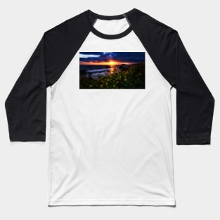 Last Light Over the Pacific Ocean Baseball T-Shirt